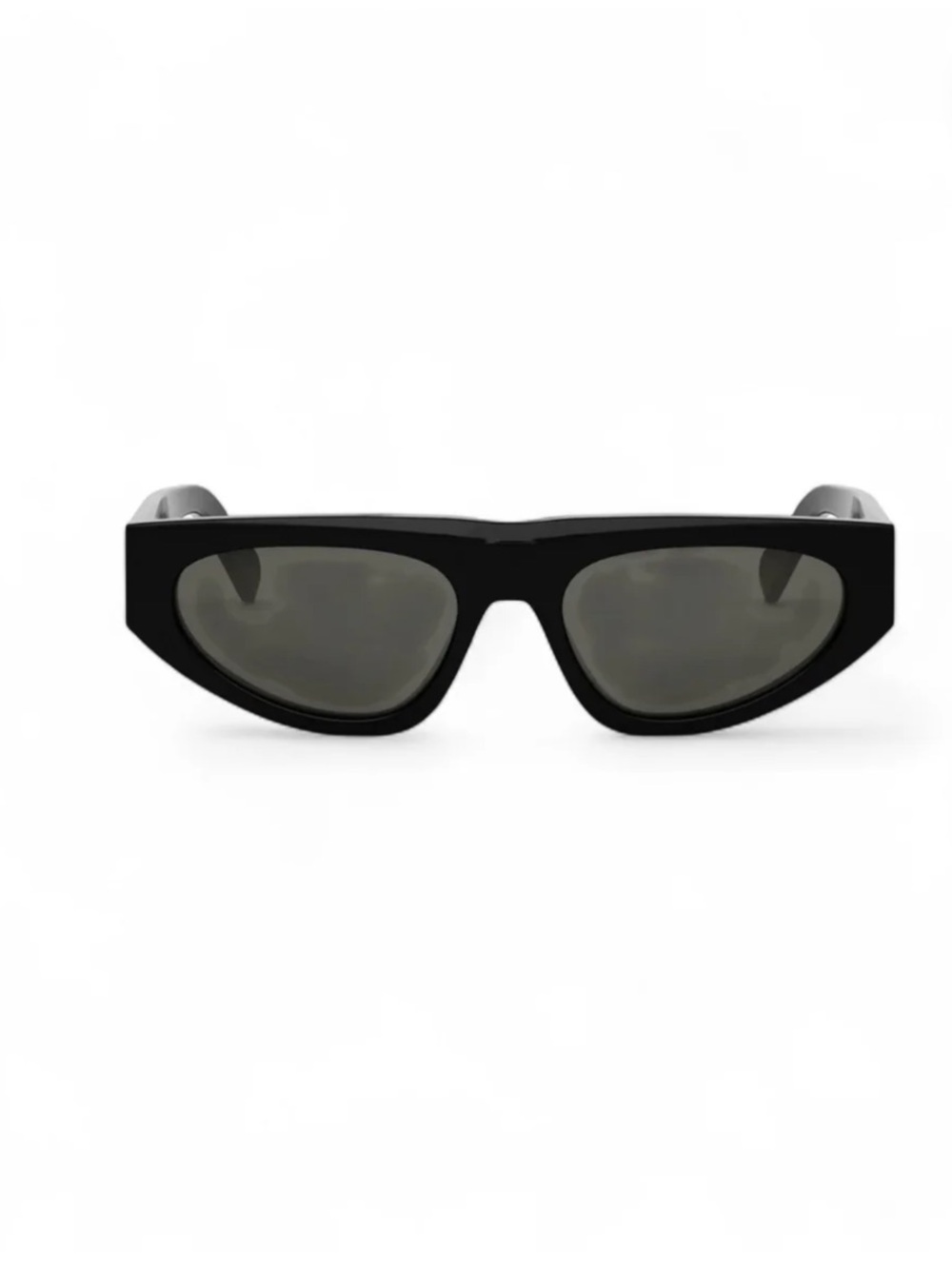 New! Celine Black Slim Cat-Eye Sunglasses with Dark Lenses